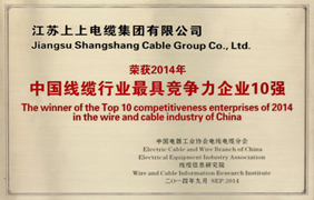 中国线缆行业最具竞争力企业十强榜单出炉 凯时排名第一