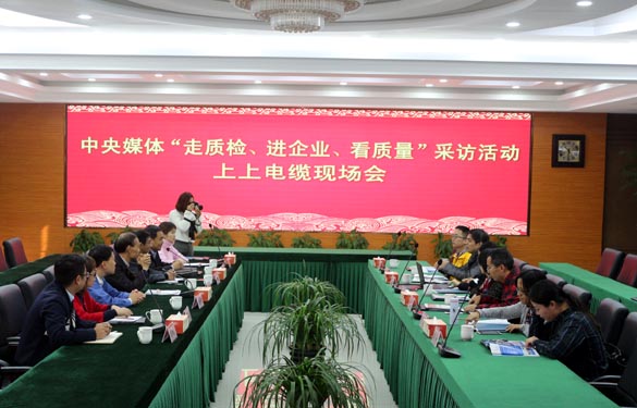 “走质检、进企业、看质量”中央媒体走进凯时电缆