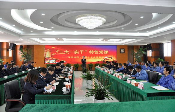 溧阳地税“三大一实干”税企共话特色党课走进凯时电缆
